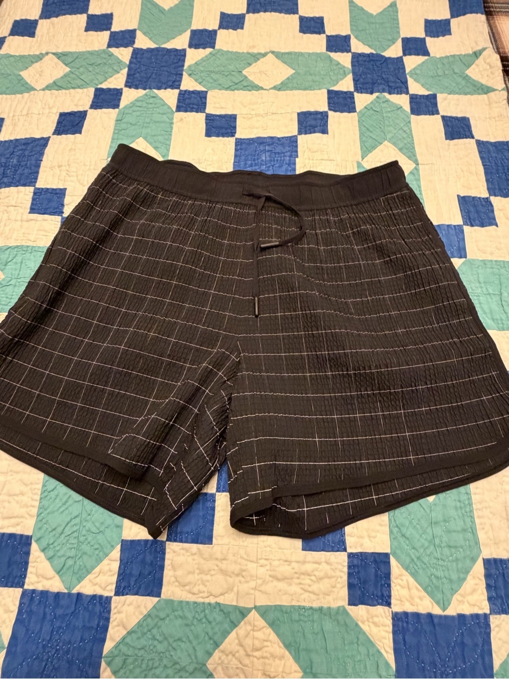 lululemon athletica Black Pinstripe Athletic Shorts